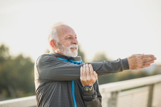 Person doing gentle stretching exercises