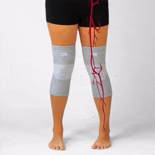 Boost knee mobility blood flow animation